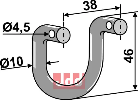 Sjakel til Epoke Bredde 40 mm - Høyde 46 mm