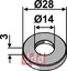 Skive – Ø28x3xØ14 Epoke