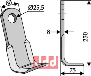 L-kniv Claas/Ferri