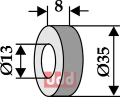 Skive Ø35x8xØ13 Ferri
