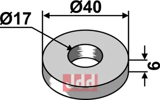 Skive Ø40x6xØ17 Fischer/Müthing