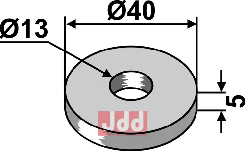 Skive Ø40x5xØ13 - JDD Utstyr