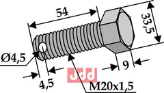 Bolt M20x1,5x54 - 10.9 Gilbers