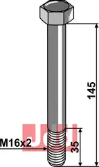 Bolt M16x2 x 145- 10.9 Gilbers