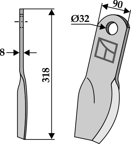 Slagjern 318x90 mm hull 32