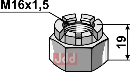 KronMutter M16x1,5 - JDD Utstyr