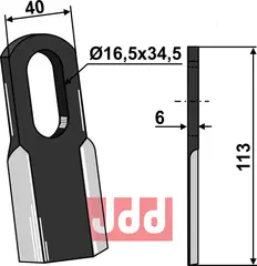 Kniv Agrimaster/Hymach