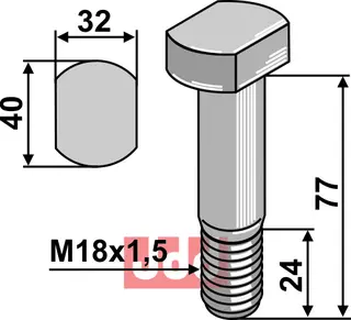 Bolt M 18x1,5 – 10.9