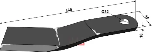 Kniv 460mm - JDD Utstyr