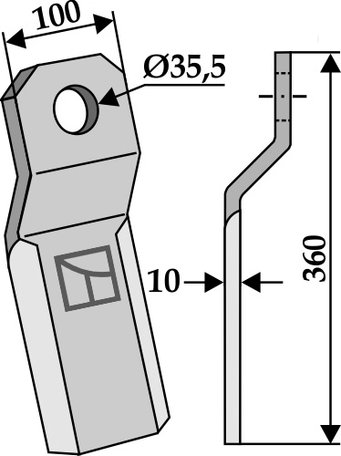 Mutter 360x100 mm