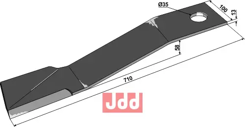 Senter knive 710mm - JDD Utstyr