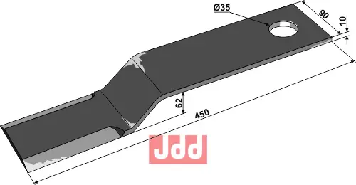 Kniv 450mm - JDD Utstyr