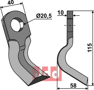 Y- kniv Claas