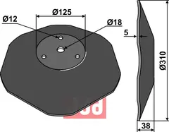 Tallerken Ø310x5 Ladurner