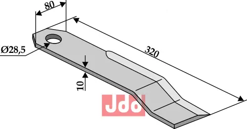 Bio kniv - venstre - JDD Utstyr