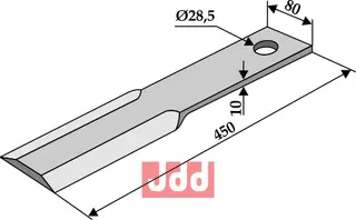 Flail til Schmidt Lengde 450mm, Bredde 80mm