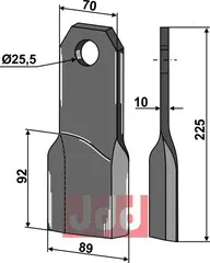 Bio kniv venstre Fehrenbach