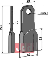 Bio kniv høyre Fehrenbach