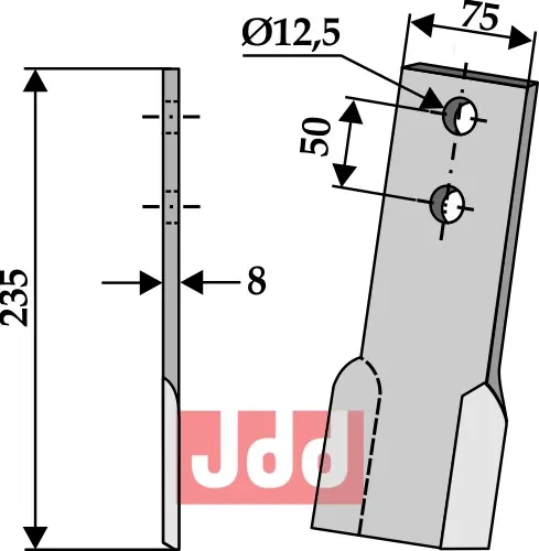 Slagjern venstre - JDD Utstyr