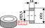 Skive Ø51x14xØ25,5 Passer til mange fabrikater