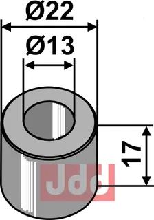 Foring Ø22x17xØ13