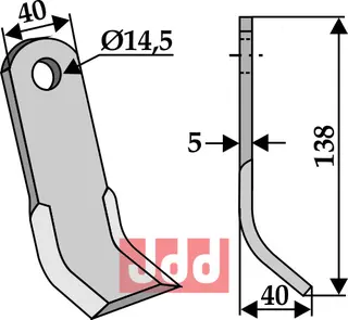 Y-kniv Passer til mange fabrikater