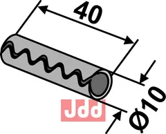 Hulllspendstift Ø10x40 Mulag