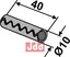 Hulllspendstift Ø10x40 Mulag