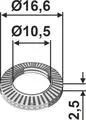Skive Ø16,6x2,5xø10,5
