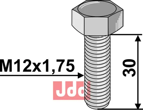 Bolt M12x1,75x30 - 10.9 Perfect