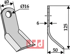 Y- kniv Bucher/Procomas/Rapid