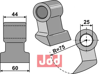 Hammerkniv 60mm Agrimaster