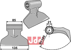 Hammerkniv 135mm Berti