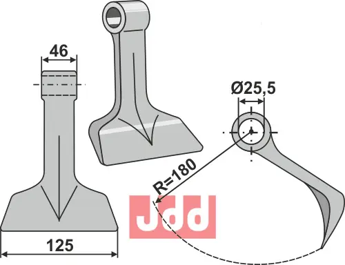 Hammerkniv 125mm - JDD Utstyr