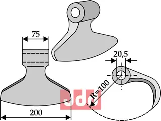 Hammerkniv 200mm Perfect/Rosatella/Tünnißen & Stocks