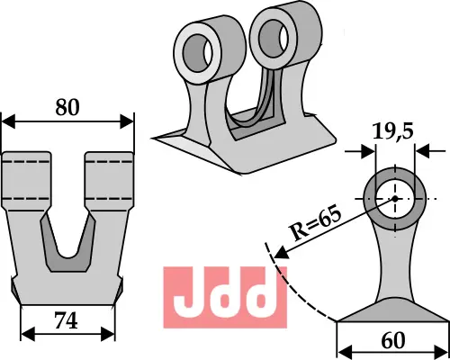 Hammerkniv 74mm - JDD Utstyr