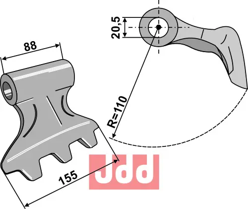 Hammerkniv 155mm - JDD Utstyr