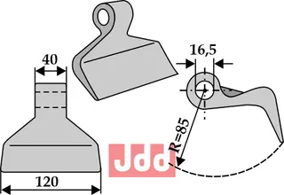 Hammerkniv 120mm Mc Connel/Howard/Seppi