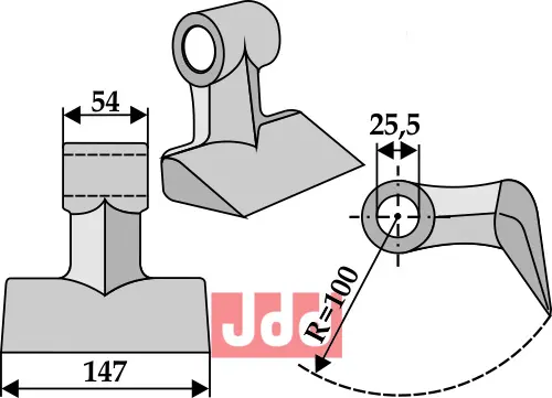 Hammerkniv 147mm - JDD Utstyr