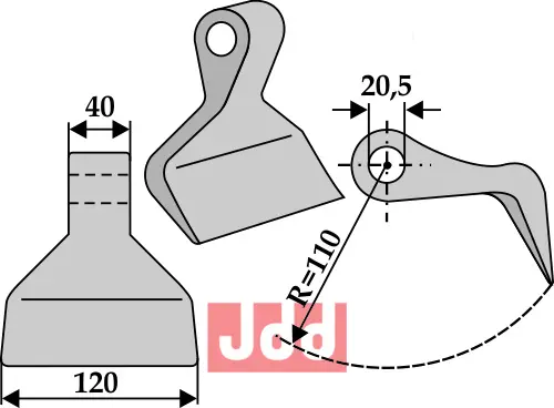 Hammerkniv 120mm - JDD Utstyr