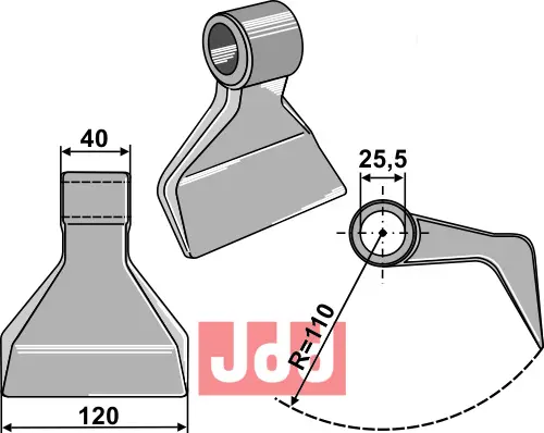 Hammerkniv 120mm - JDD Utstyr