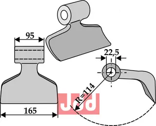 Hammerkniv 165mm Tortella