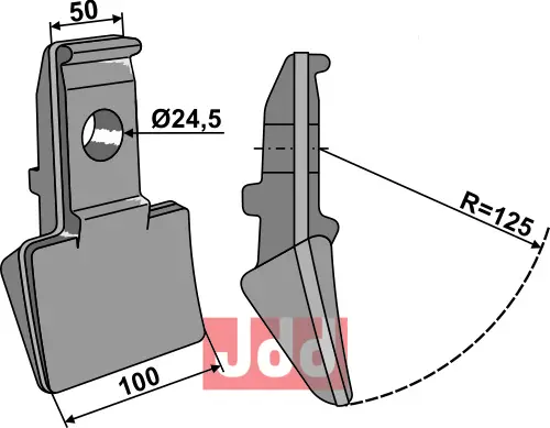 Hammerkniv 100mm - JDD Utstyr