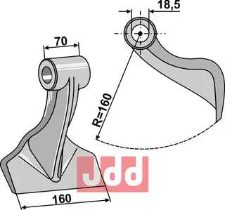 Hammerkniv 160mm Facma