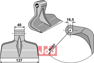 Hammerkniv 137mm Berti/M.E.A.A.T./Zilli