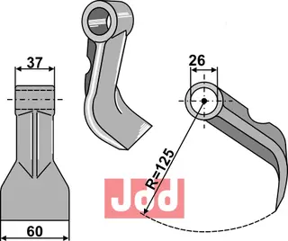 Hammerkniv 60mm Bomford/Mc Connel/Twose