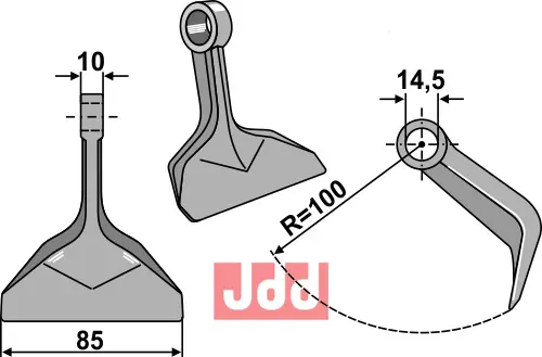 Hammerkniv 85mm - JDD Utstyr