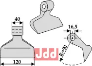 Hammerkniv 120mm - JDD Utstyr