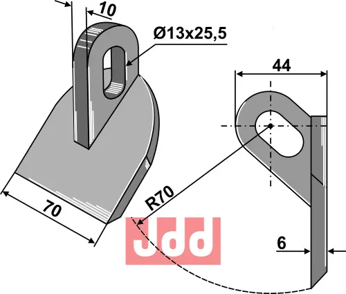 Hammerkniv 70mm - JDD Utstyr