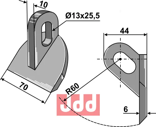 Hammerkniv 70mm - JDD Utstyr